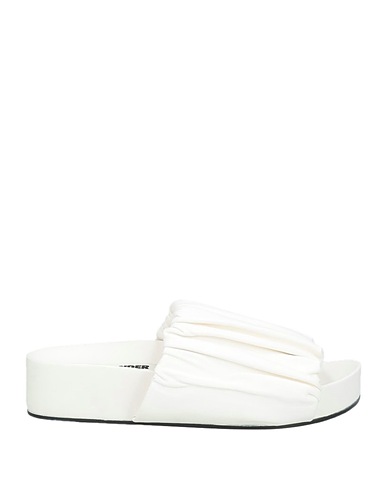 JIL SANDER Sandals White Soft Leather