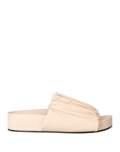 JIL SANDER Sandali Cipria Pelle