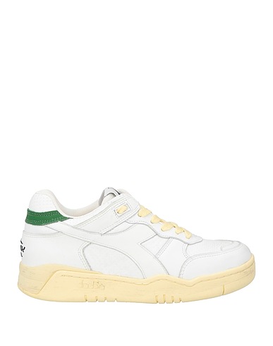 DIADORA HERITAGE Sneakers White Soft Leather, Textile fibers