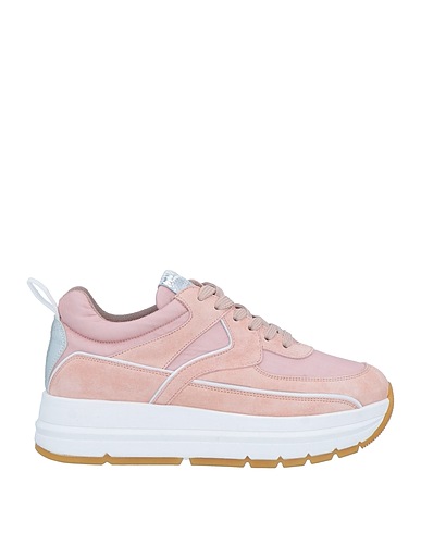 VOILE BLANCHE Sneakers Antique rose Leather, Textile fibres
