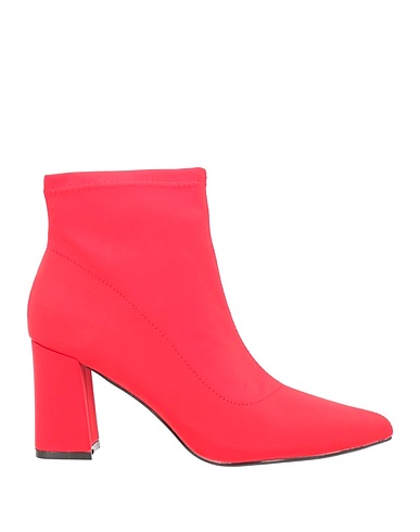 VALERIO 1966 Ankle boot Red Textile fibres