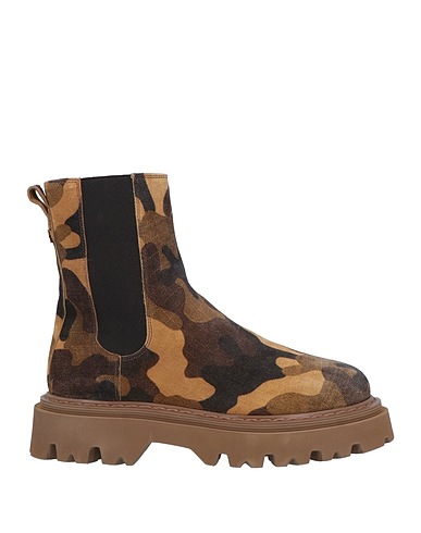 CASADEI Stiefelette Militärgrün Leder