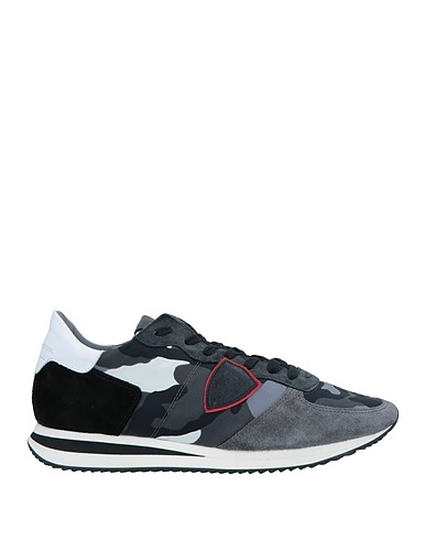 PHILIPPE MODEL Sneakers Grigio Pelle, Fibre tessili