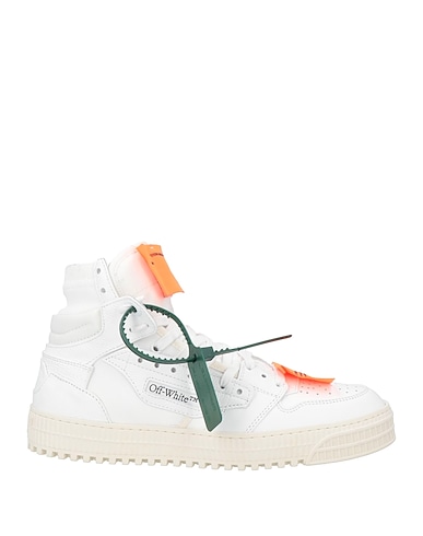 OFF-WHITE™ Sneakers White Soft Leather, Textile fibers