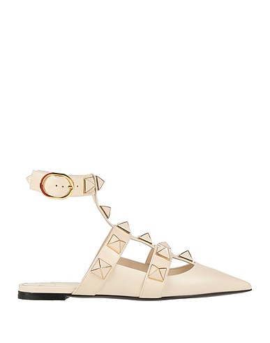 VALENTINO GARAVANI Ballet flats Ivory Leather