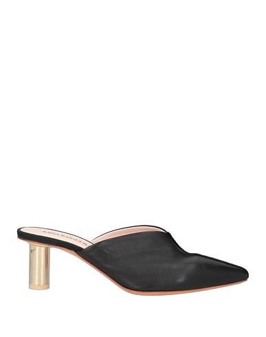 ANNA BAIGUERA Mules and clogs Black Soft Leather