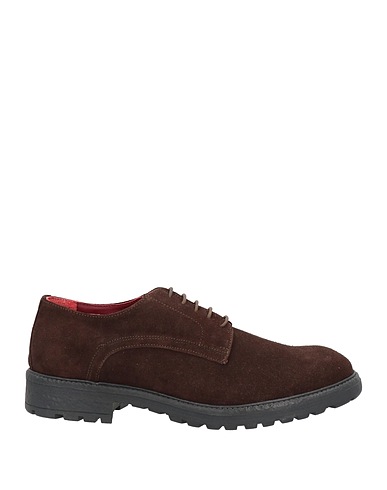 MUST CALZATURE Stringate Testa di moro Pelle