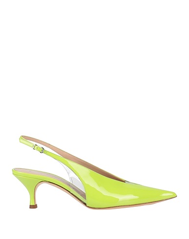 CASADEI Court Lime green Soft Leather, Plastic