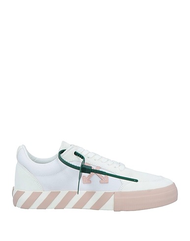 OFF-WHITE™ Sneakers White Soft Leather, Textile fibres