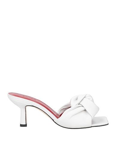 BY FAR Sandalen Weiß Leder