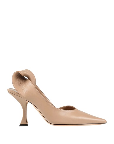 BY FAR Pump Taupe Soft Leather