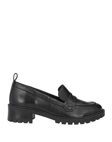 SCHUTZ Loafers Black Soft Leather
