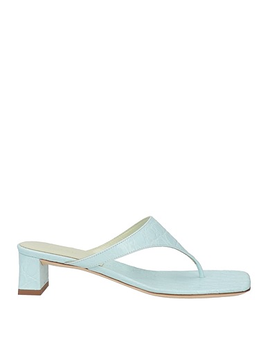 BY FAR Flip flops Sky blue Soft Leather