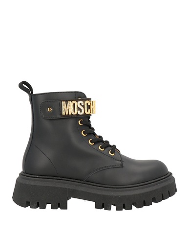 MOSCHINO TEEN Ankle boot Black Soft Leather