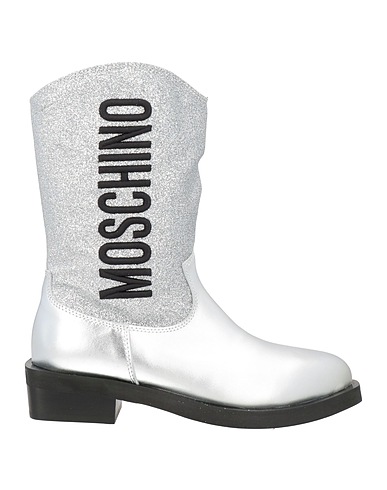 MOSCHINO TEEN Boots Soft Leather, Textile fibres