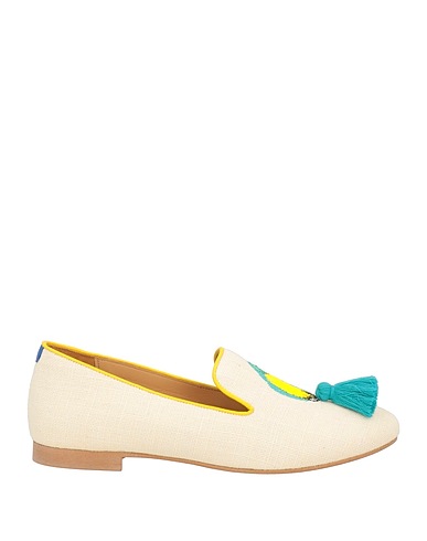 CHATELLES Mokassins Beige Gewebefasern
