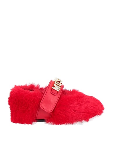 MOSCHINO BABY Formal shoes Red Leather, Textile fibers