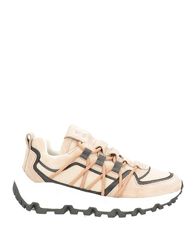 BRUNELLO CUCINELLI Sneakers Taupe Soft Leather, Textile fibers