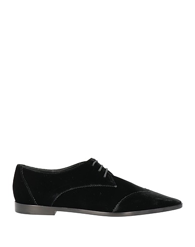 EMPORIO ARMANI Laced shoes Black Textile fibers