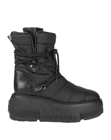 CASADEI Ankle boot Black Textile fibers
