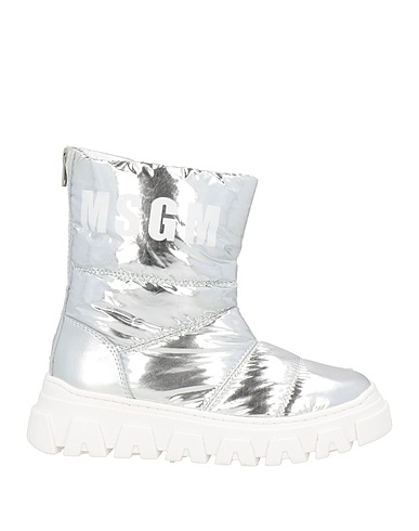 MSGM Полусапоги и высокие ботинки Серебристый Текстильное волокно