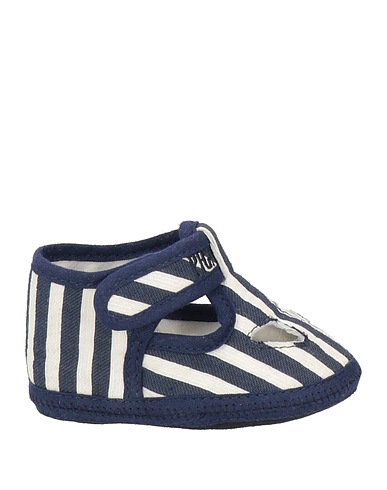 CARLO PIGNATELLI Newborn shoes Blue Textile fibres
