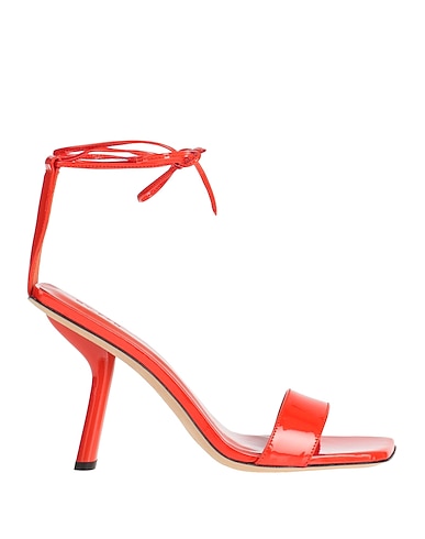 BY FAR Sandals ROSSO POMODORO Soft Leather
