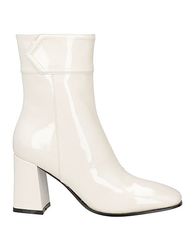 BIBI LOU Ankle boot White Textile fibres, Soft Leather