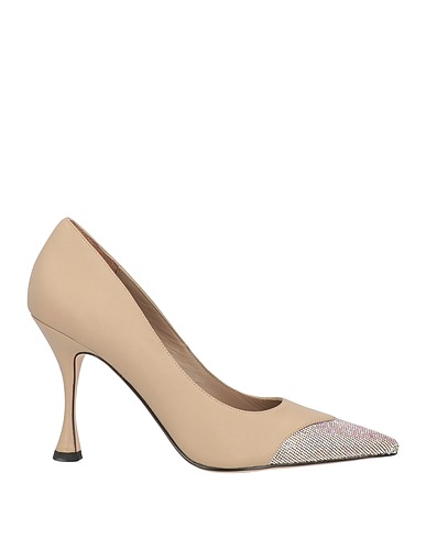 LOLA CRUZ Court Taupe Soft Leather