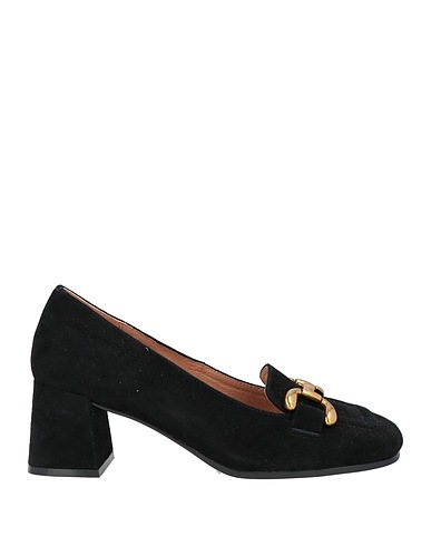 AQUARELLE Loafers Black Leather