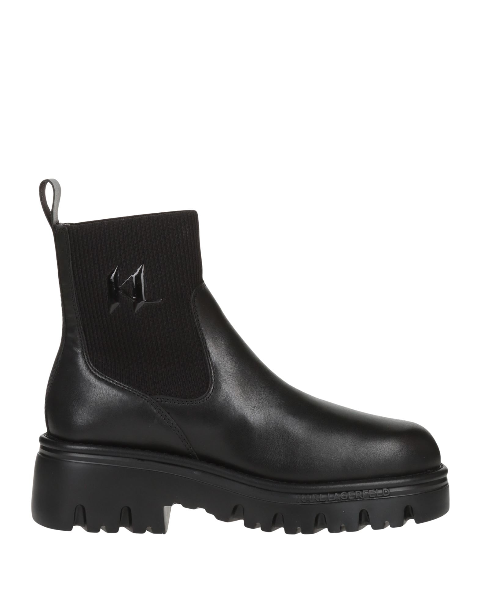 関税送料無料【KARL LAGERFELD】TREKKA II BRUSH LOGO HIKER Karl Lagerfeld Trekka II Brush Logo Gore Boots - Black And
