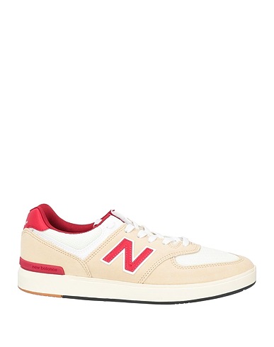 NEW BALANCE Sneakers Beige Textile fibers, Soft Leather