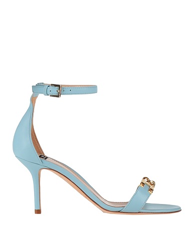 ELISABETTA FRANCHI 샌들 스카이 블루 가죽