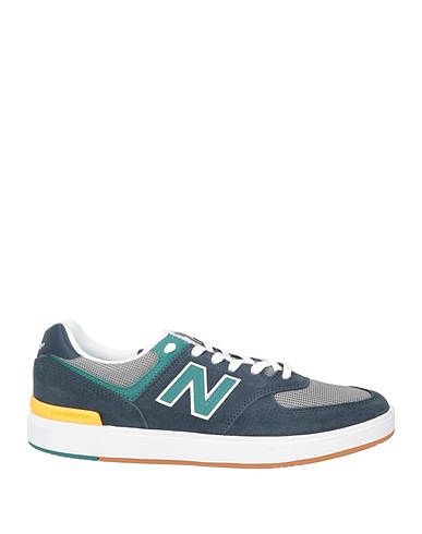 NEW BALANCE Sneakers Midnight blue Textile fibers, Soft Leather