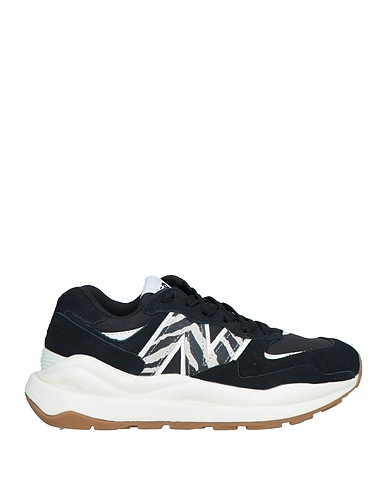 NEW BALANCE Sneakers Black Leather, Textile fibres