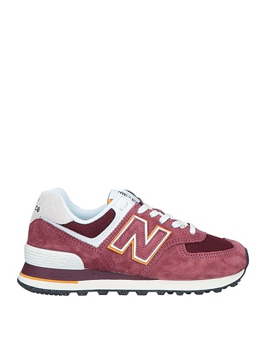 NEW BALANCE Sneakers Garnet Leather, Textile fibres, Vegetable-tanned leather
