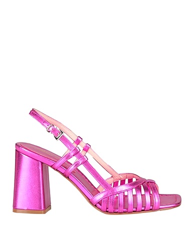 ANNA F. Sandali Fucsia Pelle
