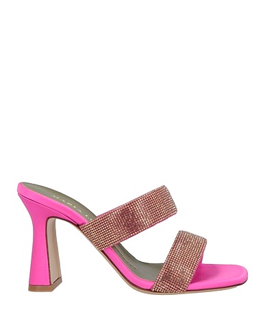 MARIA LUCA Sandals Fuchsia Textile fibres