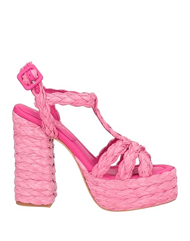 EQUITARE Sandali Fucsia Rafia naturale
