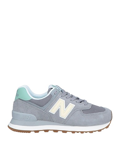 NEW BALANCE Sneakers Grey Soft Leather, Textile fibers