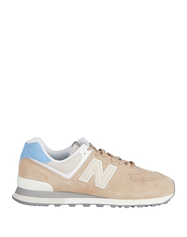 NEW BALANCE Sneakers Beige Soft Leather, Textile fibres