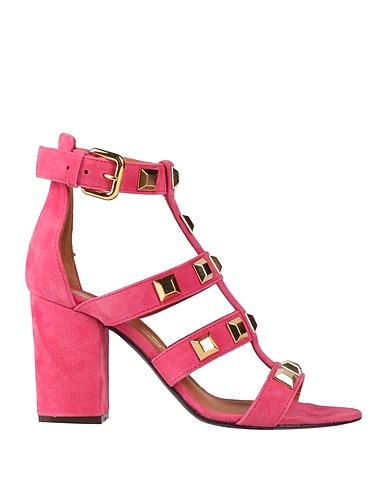 VIA ROMA 15 Sandals Fuchsia Leather