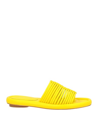 PALOMA BARCELÓ Sandals Yellow Soft Leather