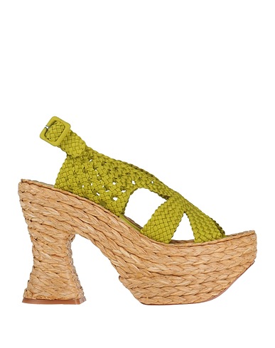 PALOMA BARCELÓ Espadrilles Lime green Textile fibres