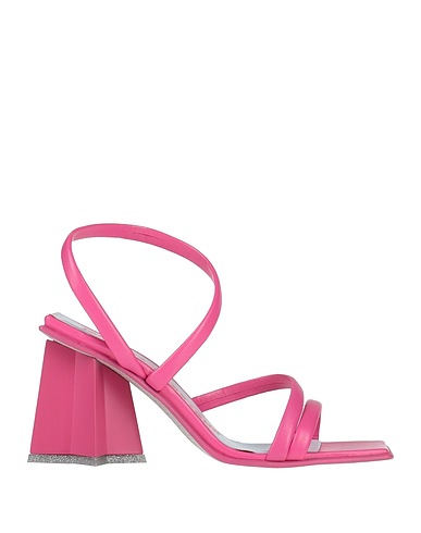 CHIARA FERRAGNI Sandals Fuchsia Soft Leather