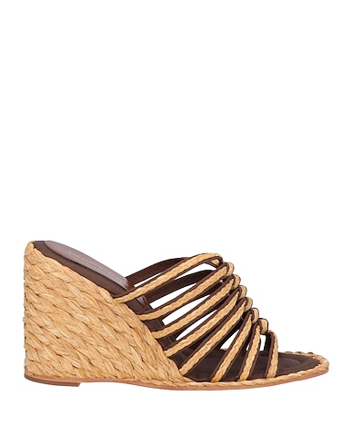 PALOMA BARCELÓ Espadrilles Brown Textile fibers