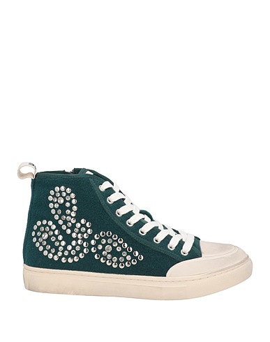 EMANUÉLLE VEE Sneakers Dark green Textile fibres
