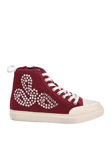 EMANUÉLLE VEE Sneakers Bordeaux Gewebefasern
