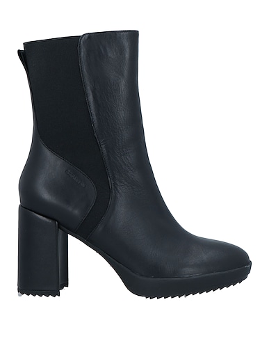 STONEFLY Ankle boot Black Soft Leather, Elastic fibres