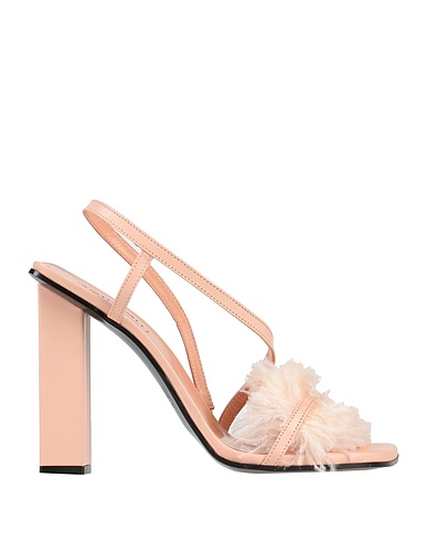 JUST CAVALLI Sandals Light pink Soft Leather
